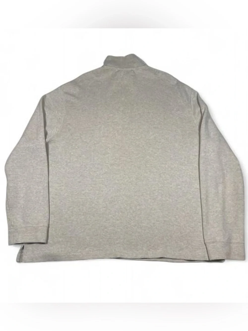 VTG Polo Ralph Lauren Quarter Zip Sweater Beige Heather Men’s Sz XXL Golf Q-Zip